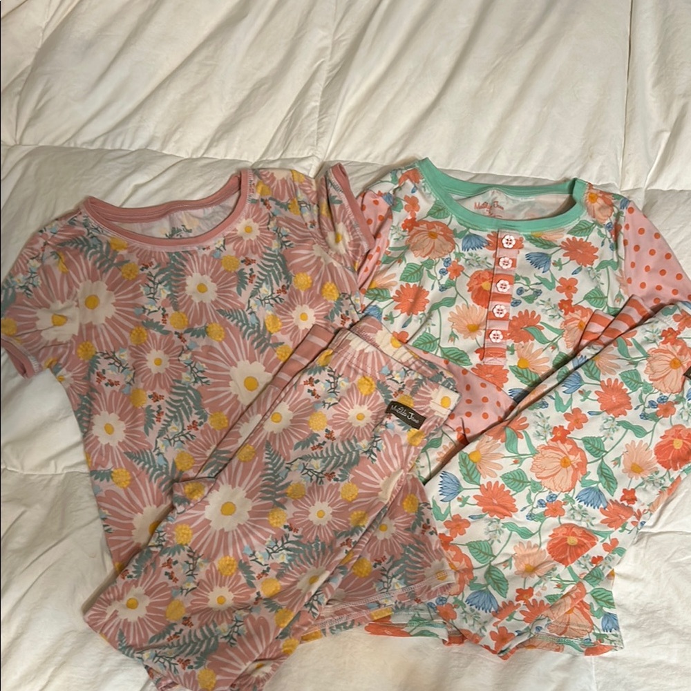 Floral Kids Pajamas Set